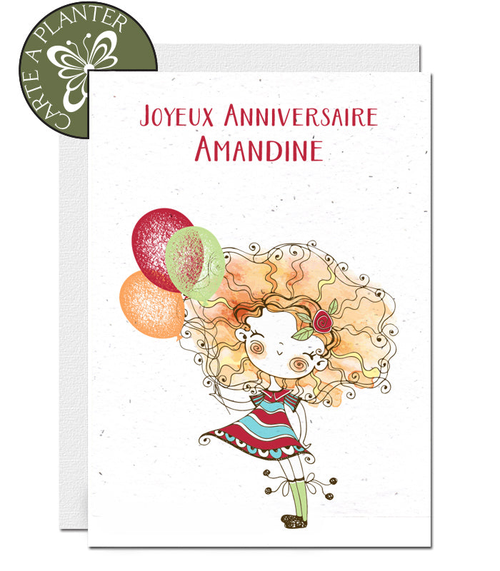 cartes à planter personnalisables