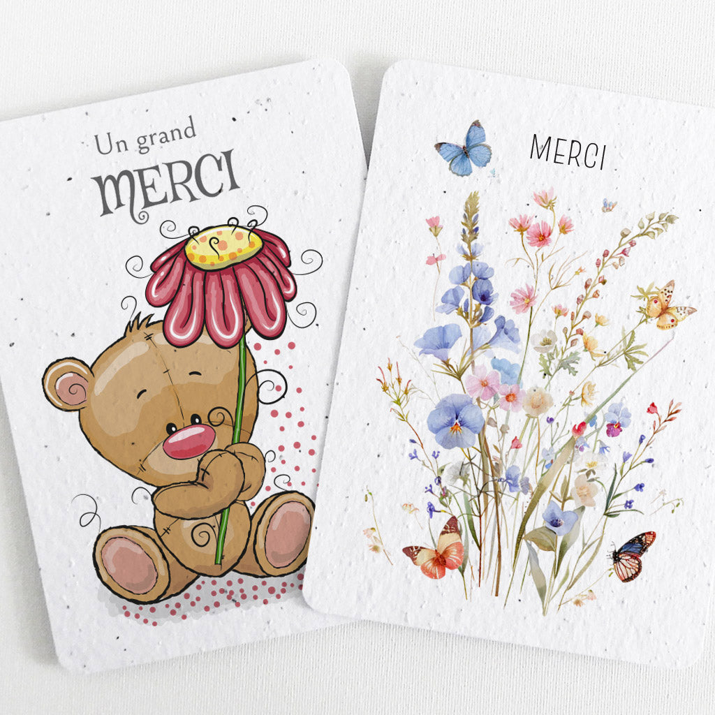 cartes à planter merci