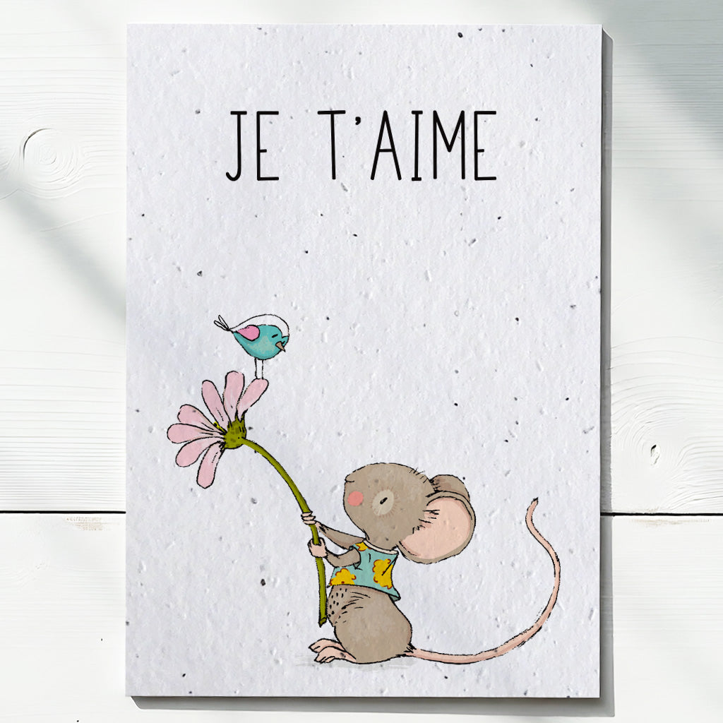 carte anniversaire mariage à planter 