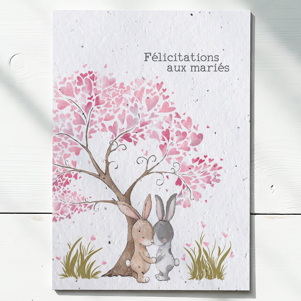 carte mariage à planter 
