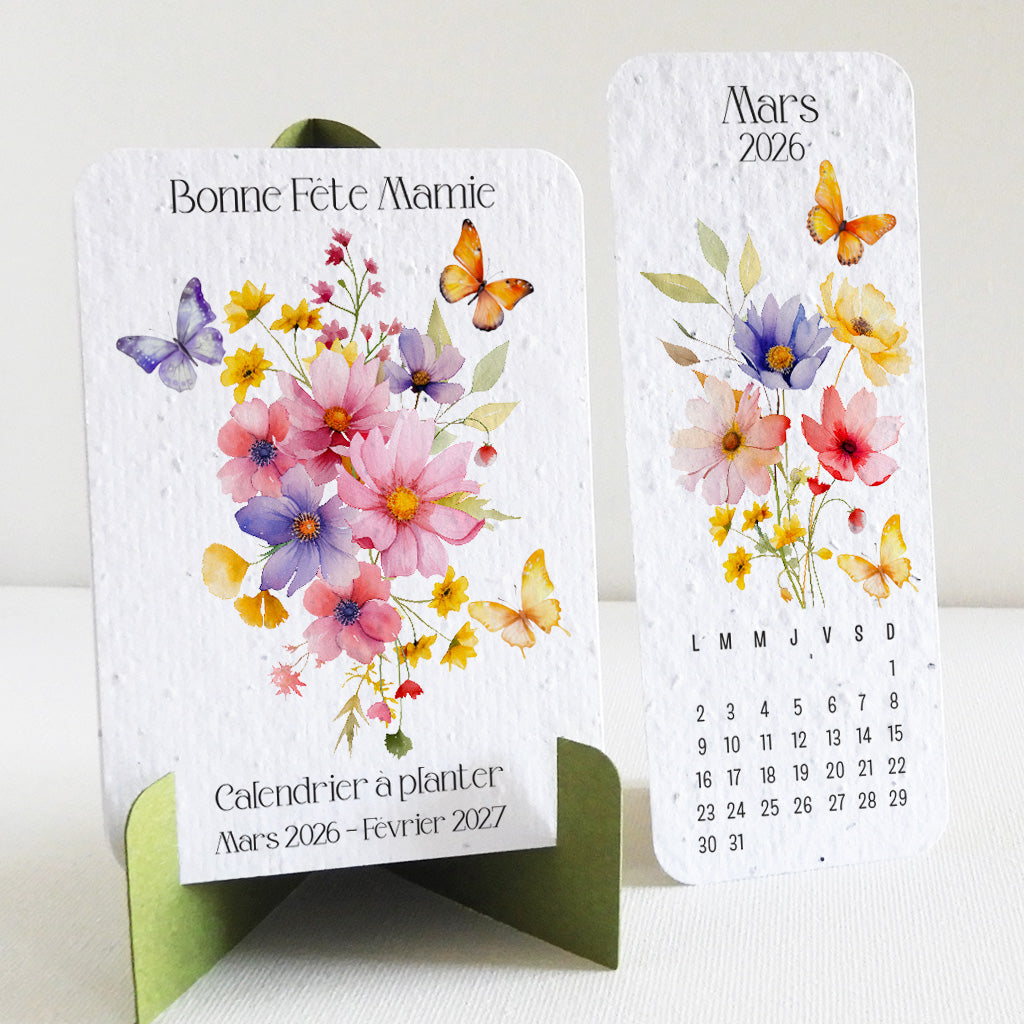 calendrier à planter bonne fête mamie