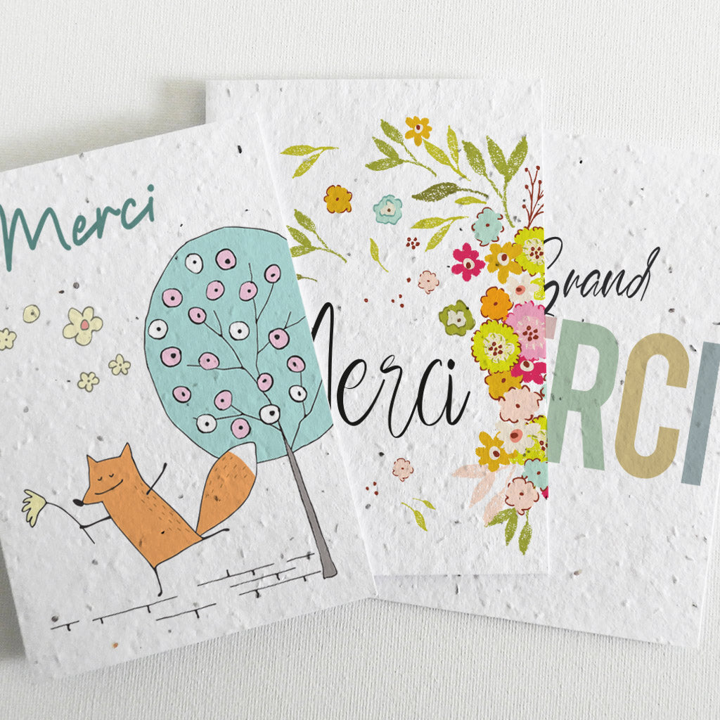 Cartes à Planter Merci 