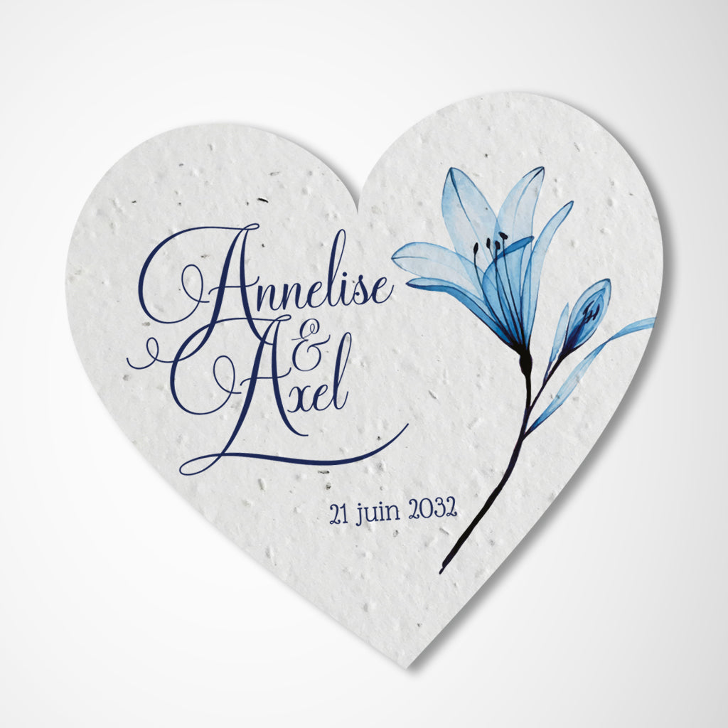 Cadeau invité cœur à planter 