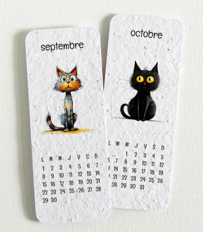 Calendrier marque-pages a planter