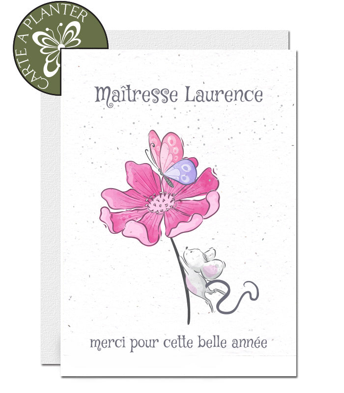 carte à planter merci maîtresse