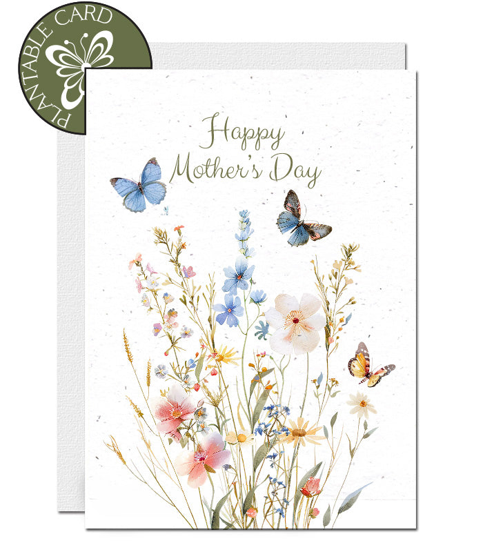 Carte fête des meres à planter