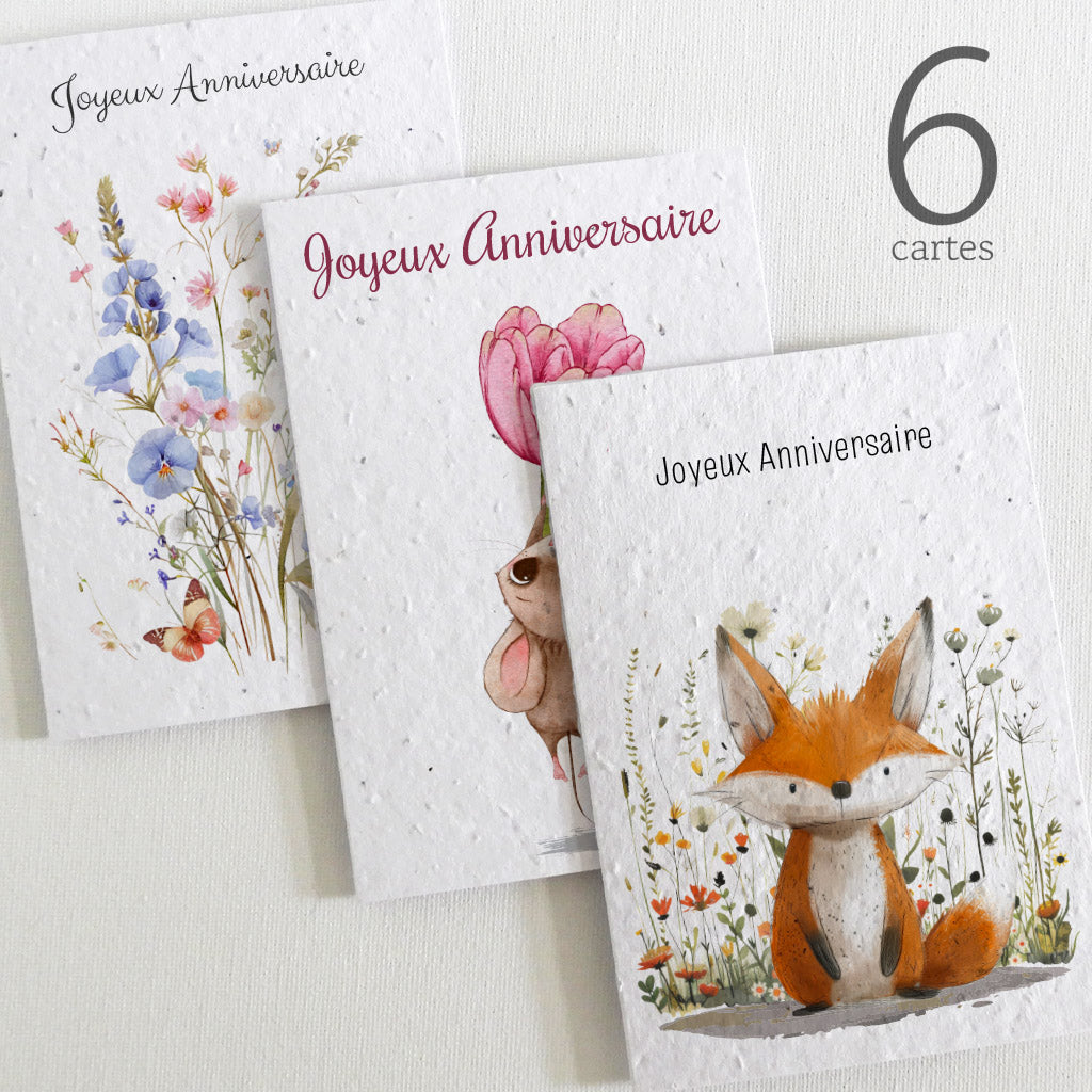 Cartes à planter anniversaire