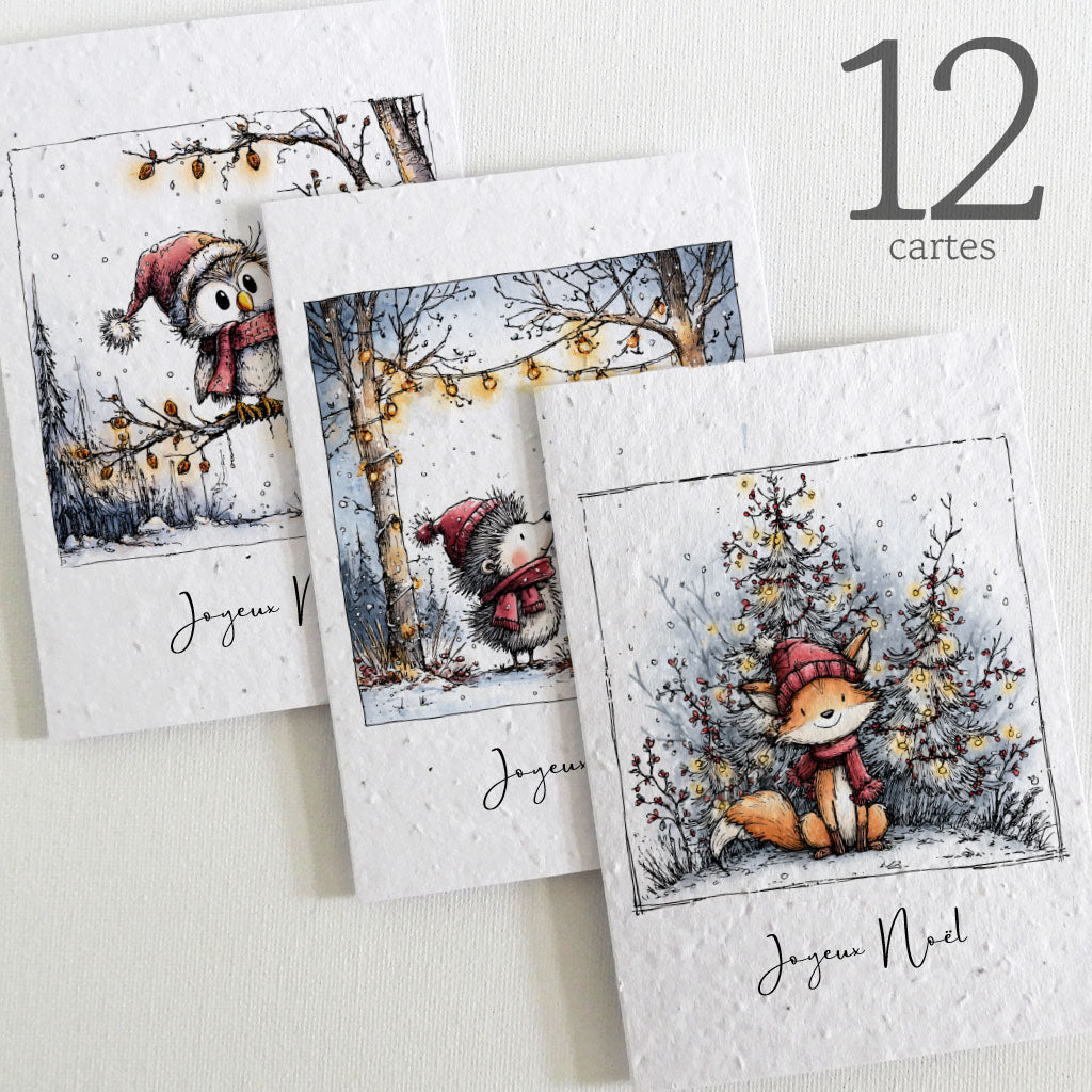 cartes de Noël à planter 