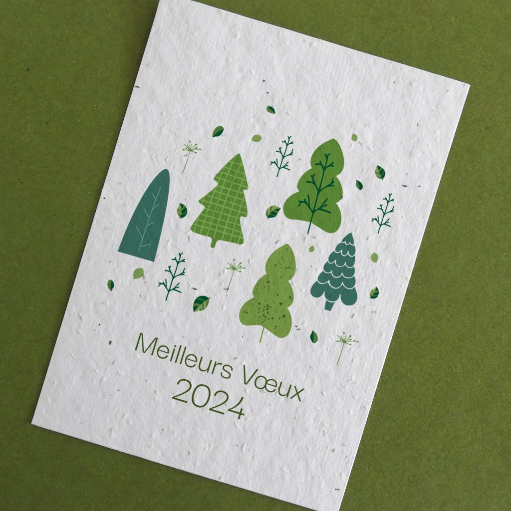 Cartes de vœux écologique à planter
