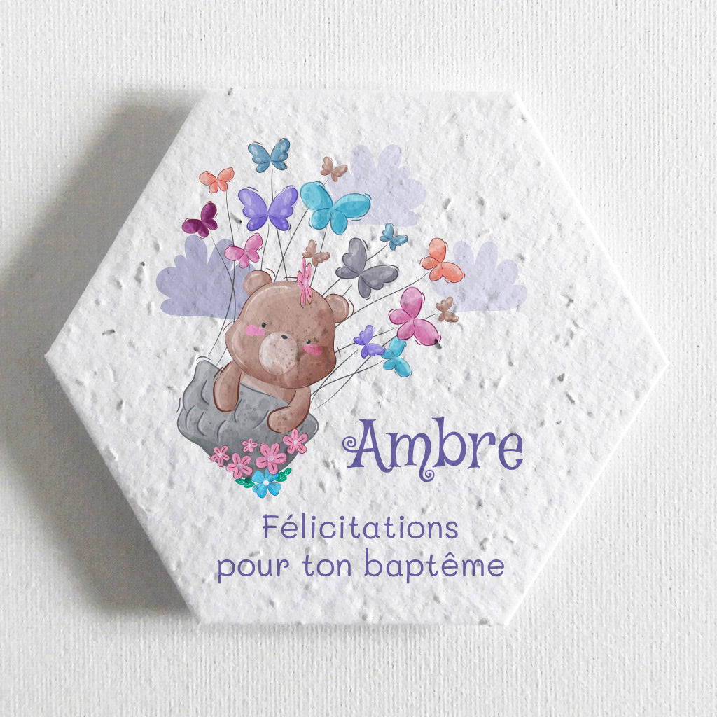 Enveloppe cadeau écoresponsable papier ensemencé