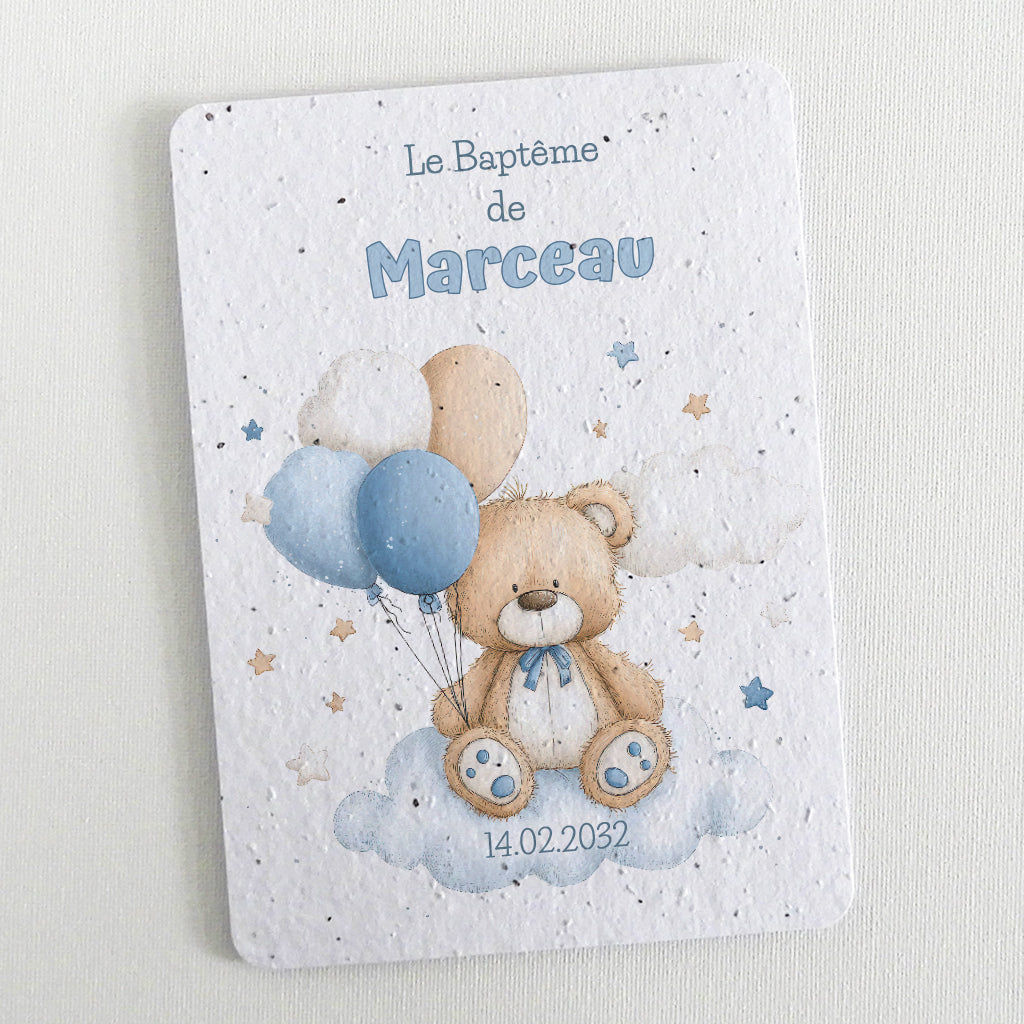 faire-part baptême à planter