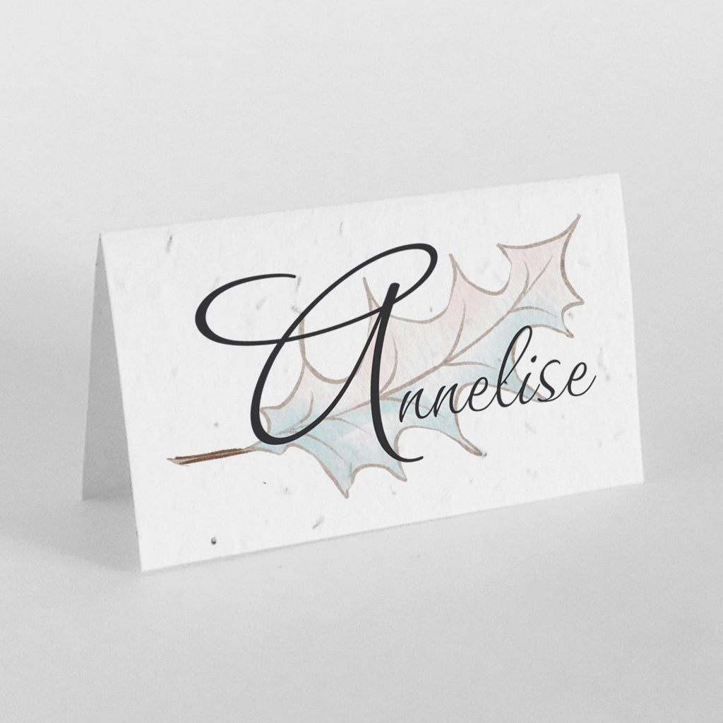 Marque place à planter mariage hiver