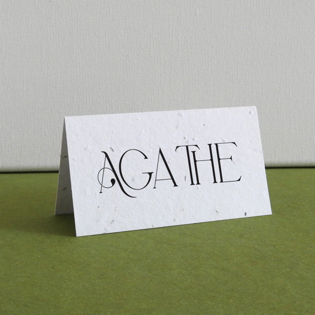 Marque place papier ensemencé entreprise