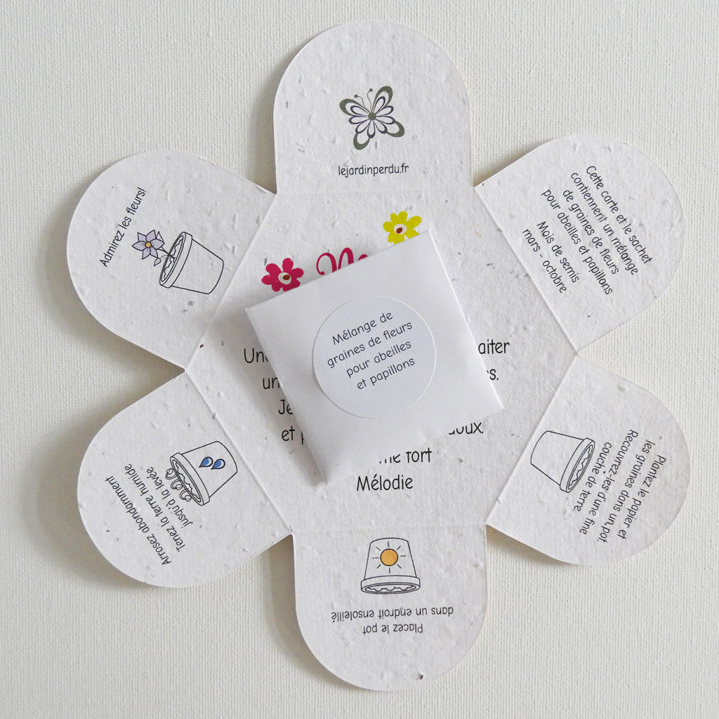 bonne fête mamie cadeau original papier ensemencé