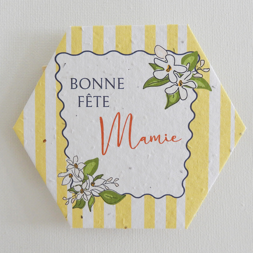 bonne fête mamie carte à planter 