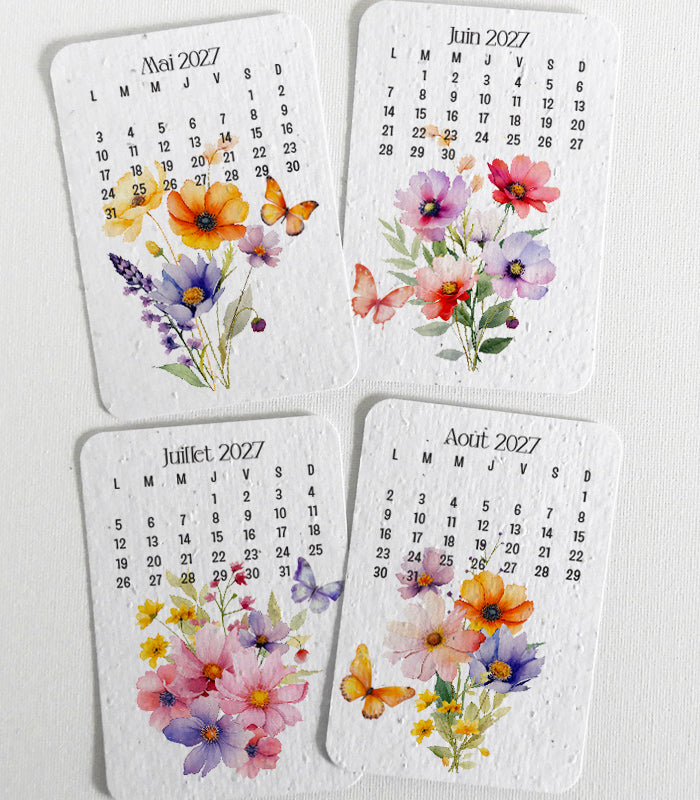 cadeau maîtresse papier ensemencé