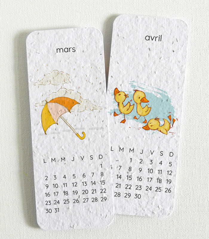 calendrier 2026 à planter