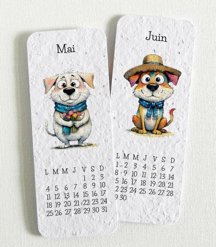 calendrier 2026 papier ensemencé