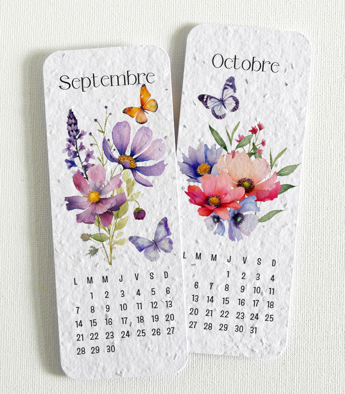 calendrier 2026 papier ensemencé
