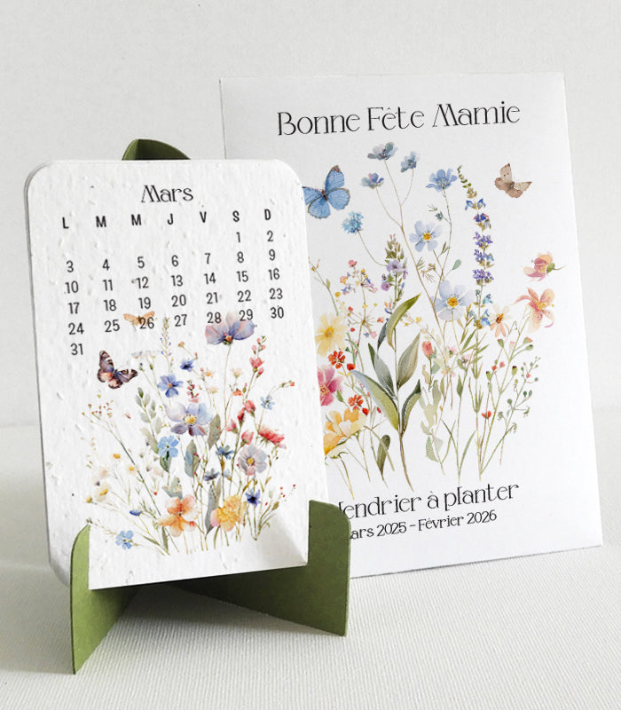 Calendrier à planter fête des grands-mères