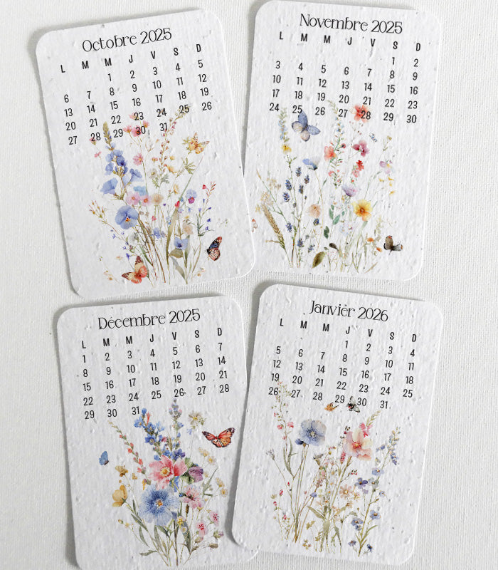 Calendrier à planter  fête de mères