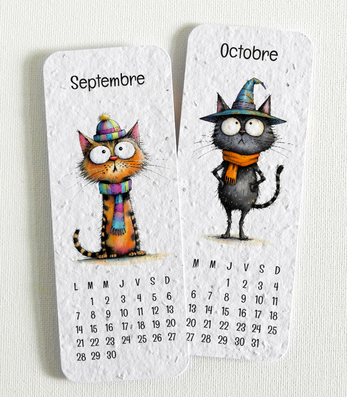 calendrier à planter papier ensemencé