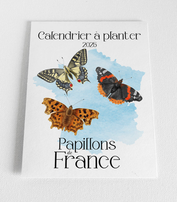 Calendrier papier ensemencé 2025