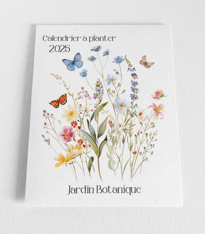 Calendrier à planter 2025 papier ensemencé