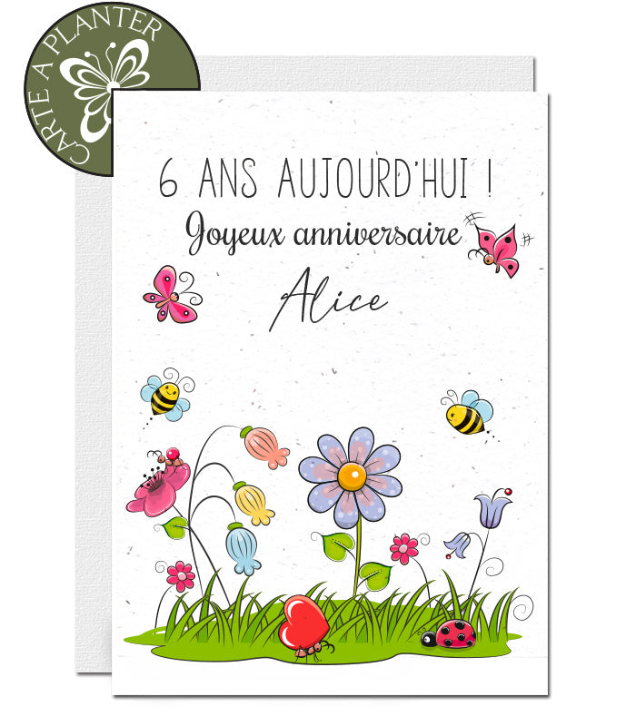 Carte à planter  anniversaire garden