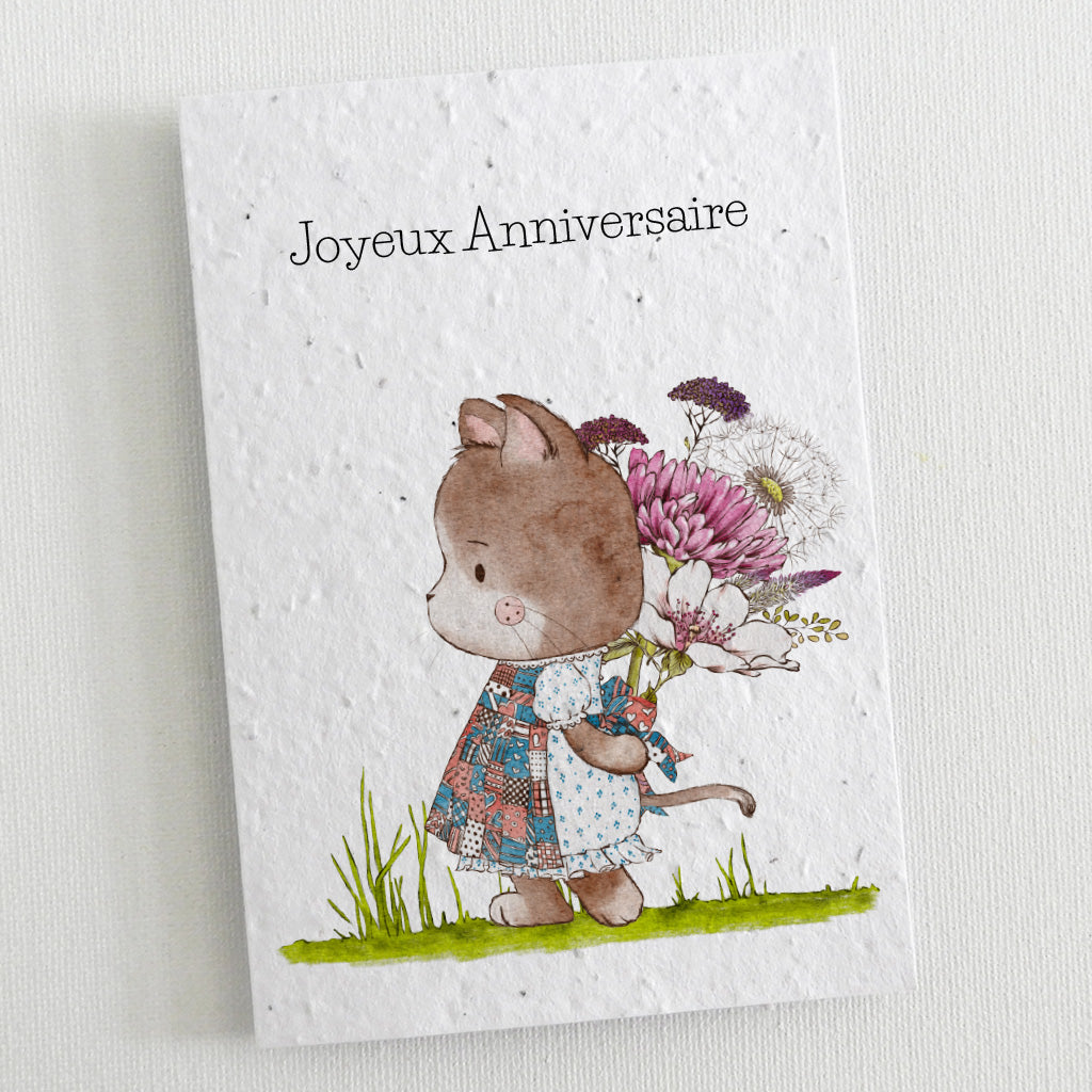 carte à planter anniversaire