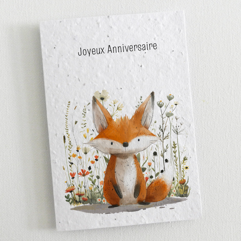 carte à planter anniversaire