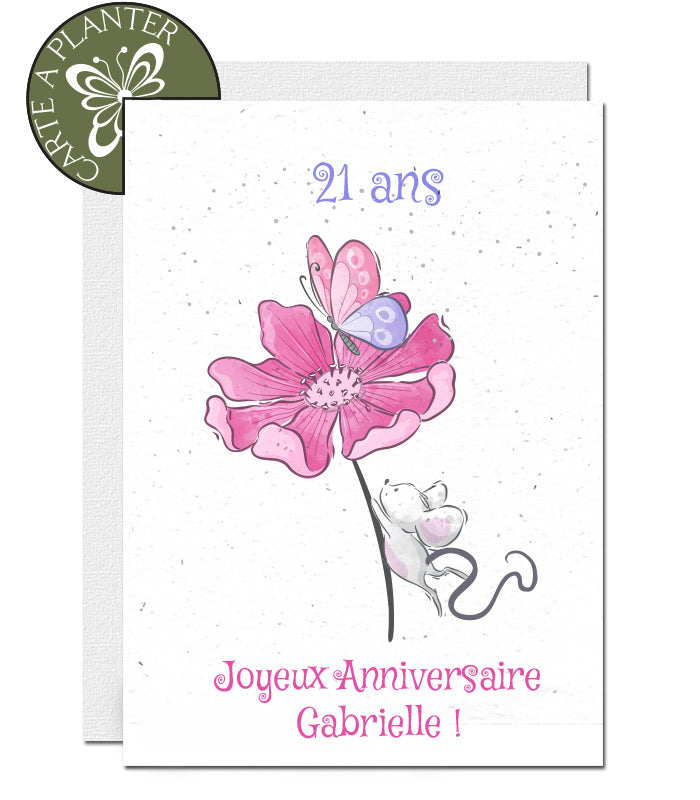 Carte à planter anniversaire