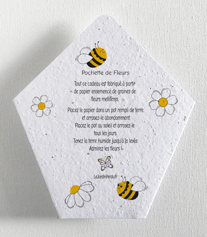 Plantable Flower Pocket - Bees