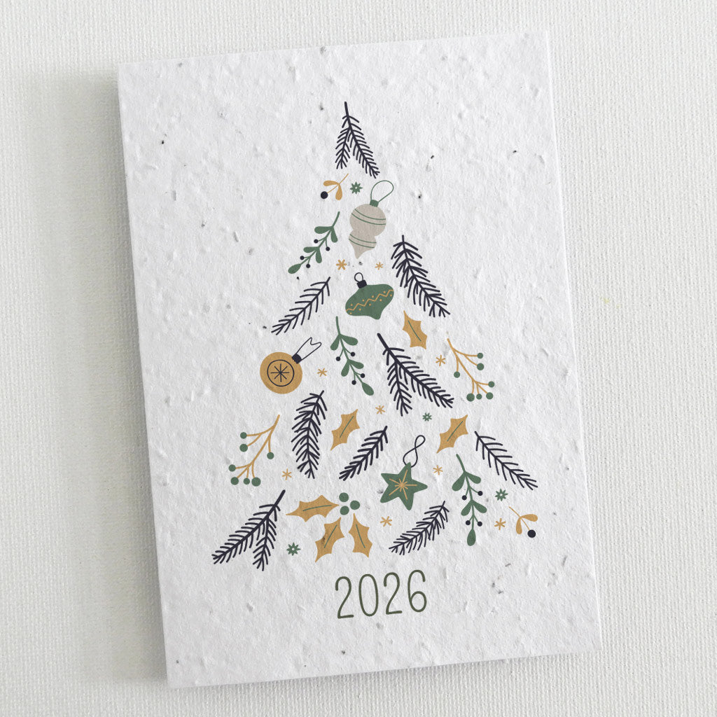 carte à planter nouvel an