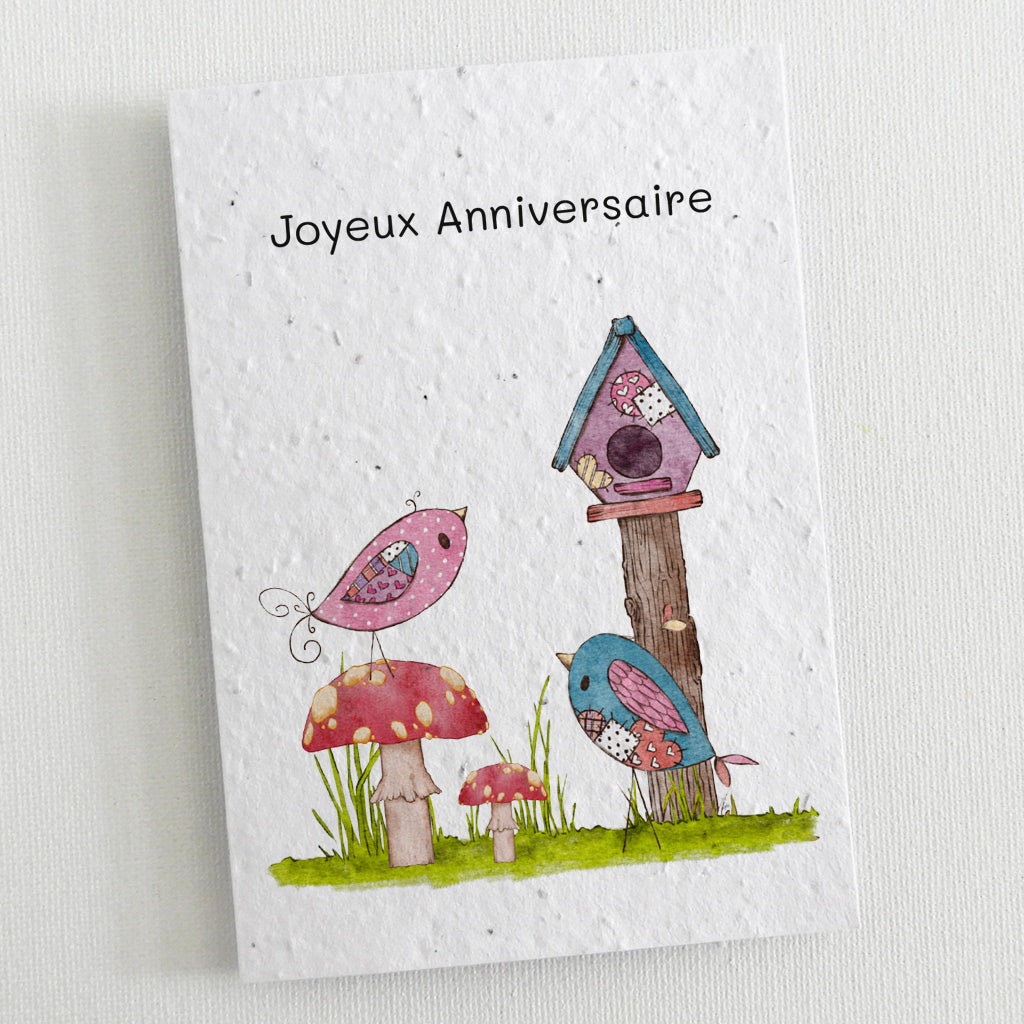 carte d&#39;anniversaire écoresponsable