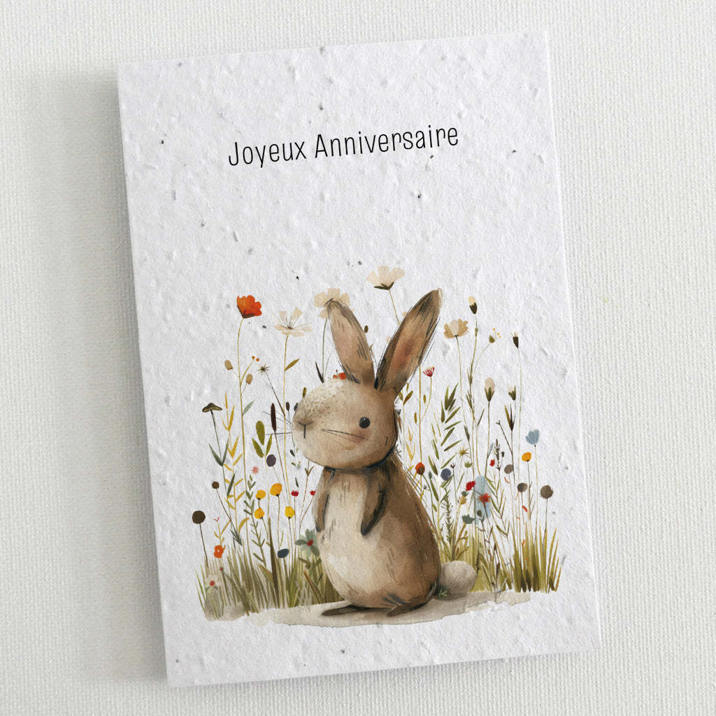 carte d&#39;anniversaire écoresponsable