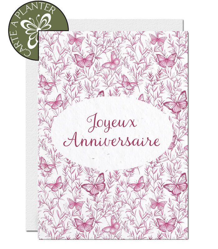 Carte d&#39;anniversaire à planter