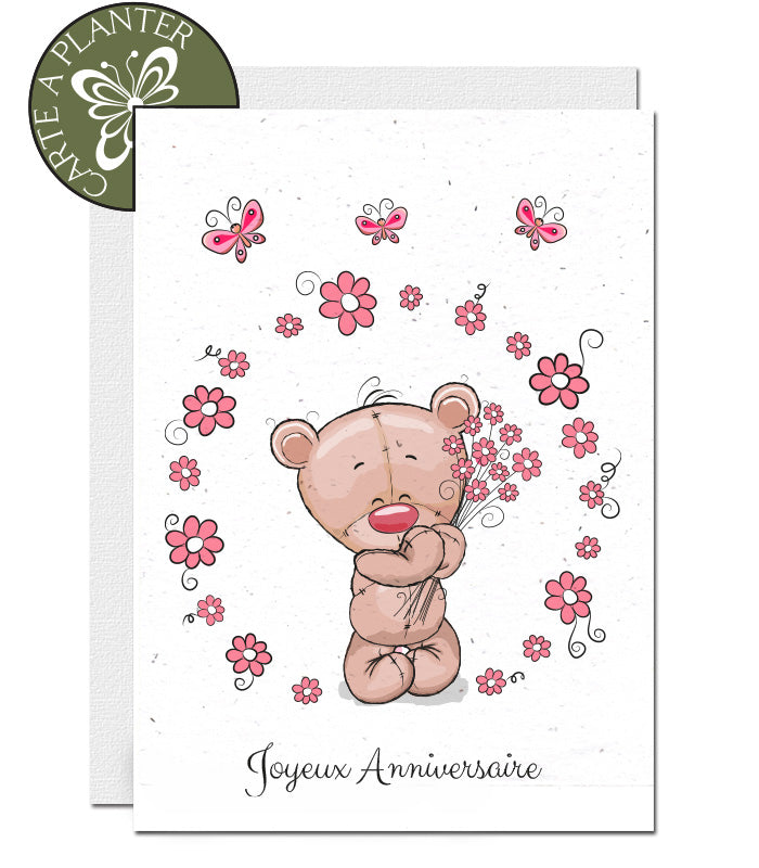 carte d'anniversaire à planter 