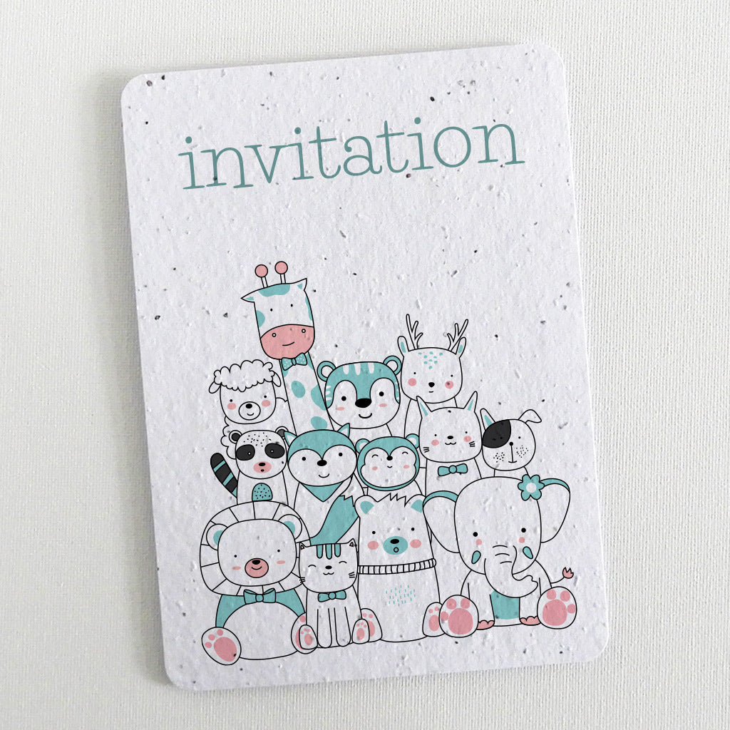 carte d&#39;Invitation à planter