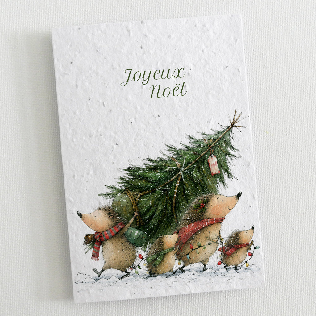 carte de noël écoresponsable