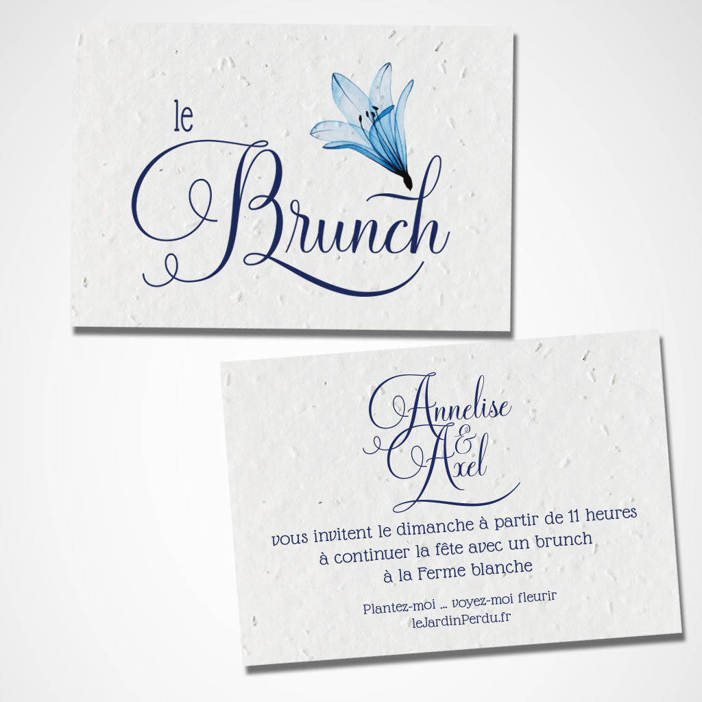 carte le brunch mariage à planter 