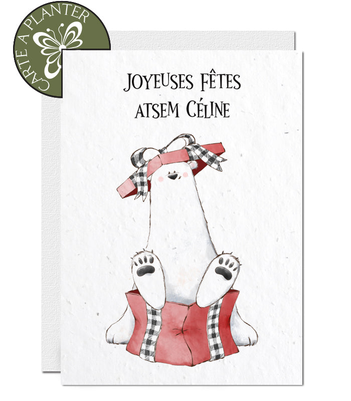 Cartes de Noël à Personnaliser, Maîtresse, Maître ATSEM