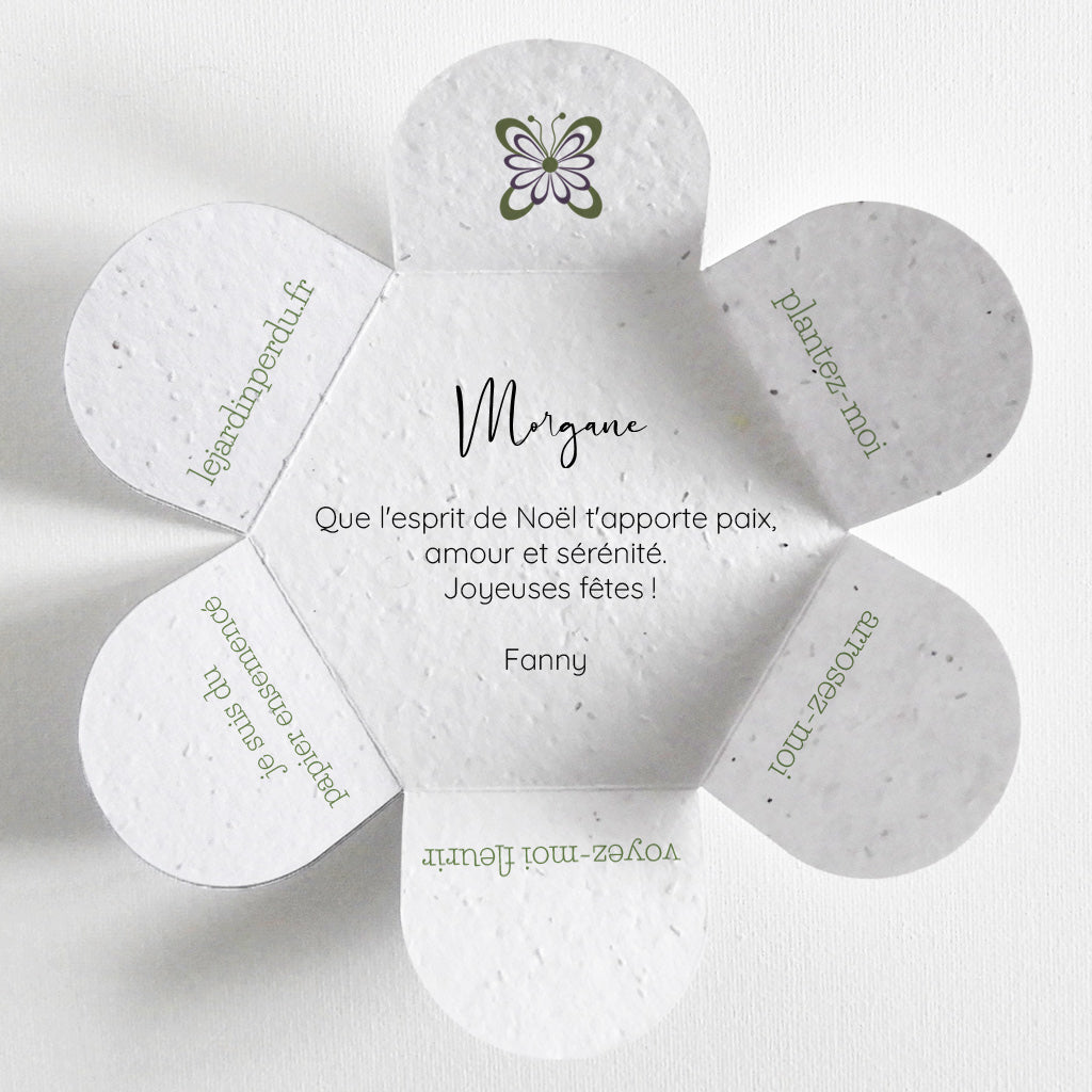 carte de Noël à planter