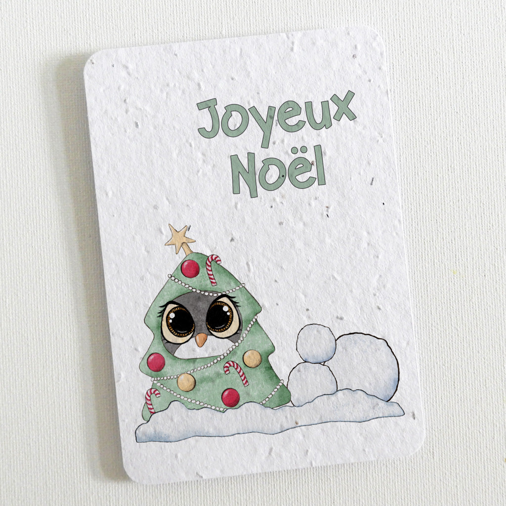 Carte de Noël écoresponsable