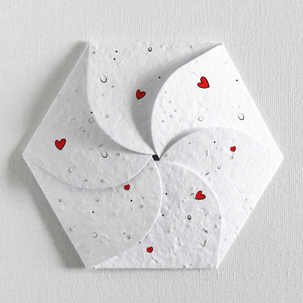 carte de Noël écoresponsable papier ensemencé