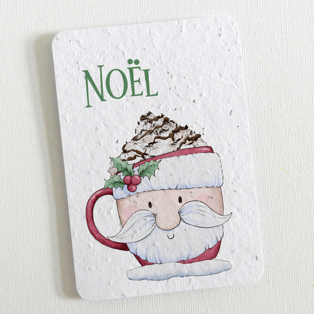 Carte de Noël papier ensemencé