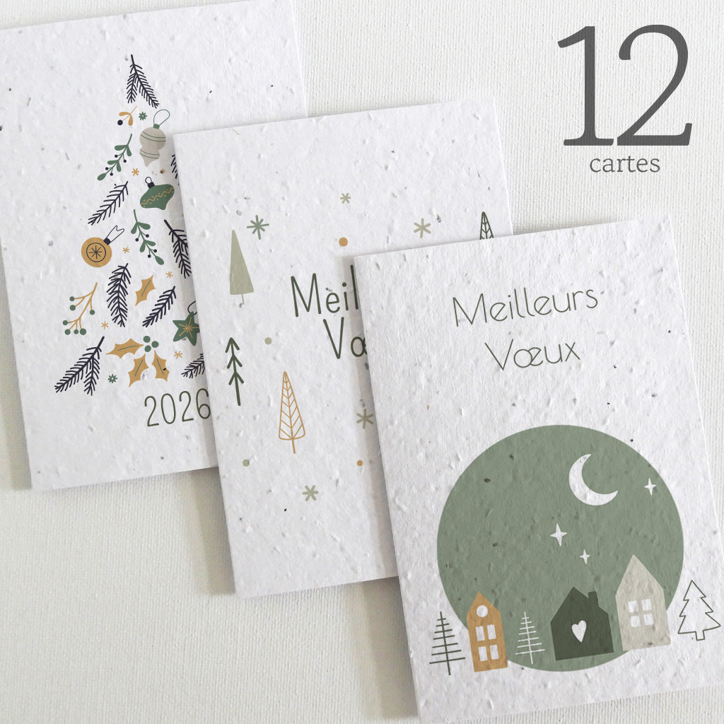 cartes à planter nouvel an