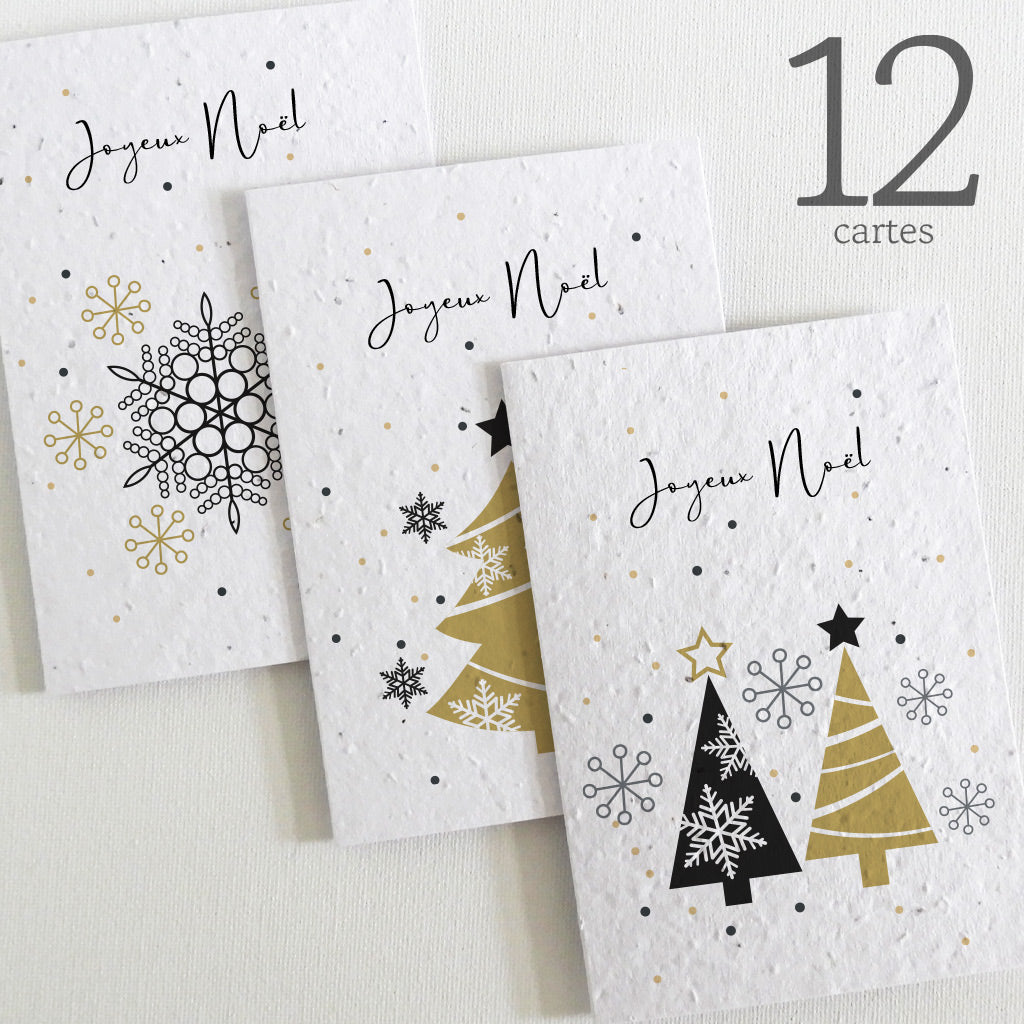 cartes de noël à planter