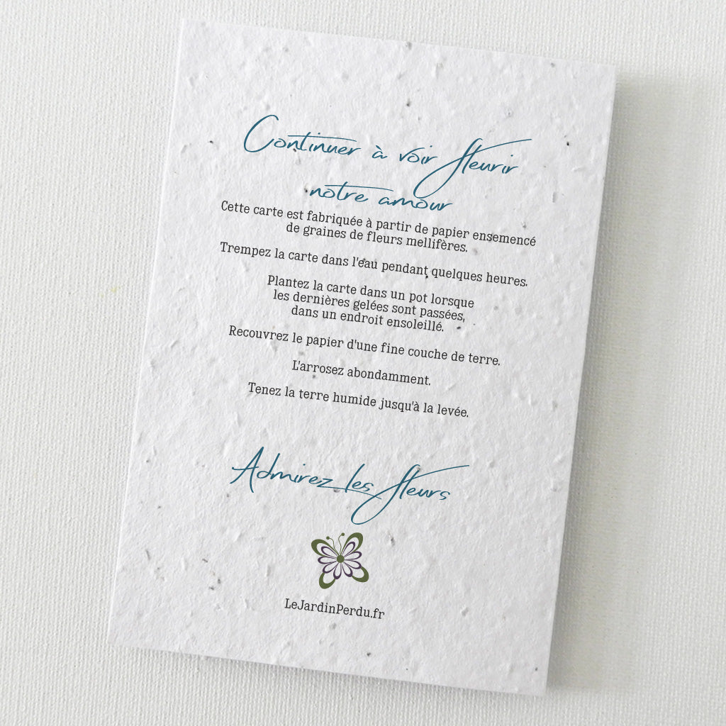 cartes de remerciements mariage écoresponsables