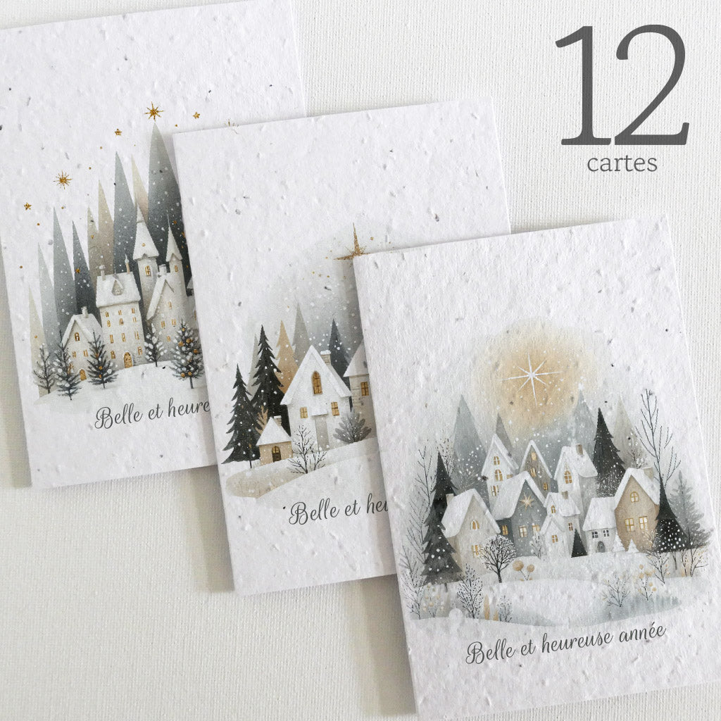 Cartes nouvel an à planter